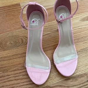 Boutique purchase! Beautiful pink heels with ankle straps!